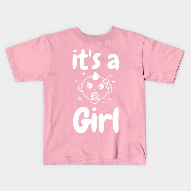 It's a Girl Kids T-Shirt by WR Merch Design